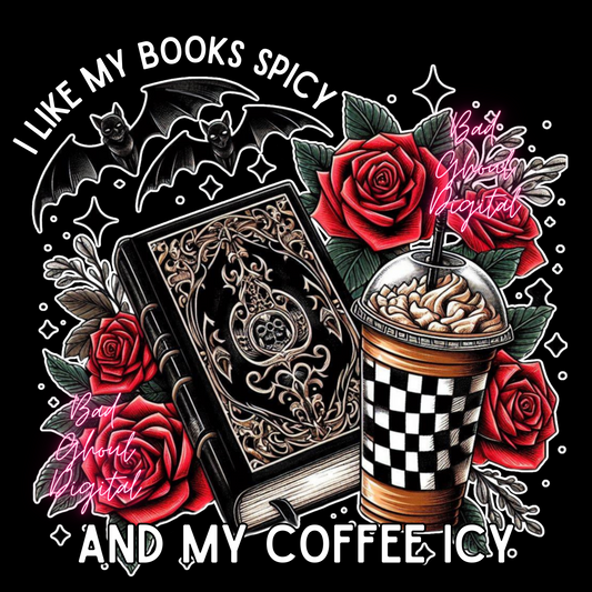 I Like My Books Spicy PNG Download Sub & DTF 2 Files