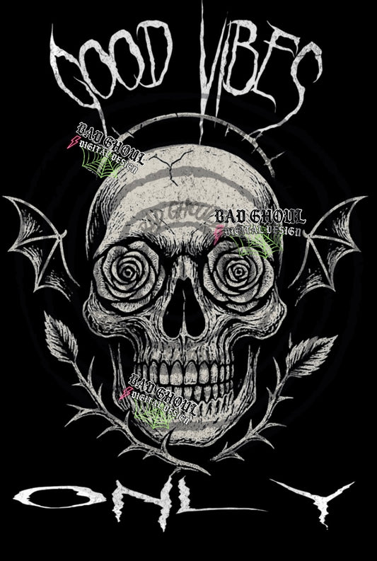 Good Vibes Only PNG DOWNLOAD Black Fab Only