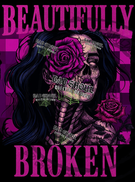 Beautifully Broken PNG DOWNLOAD Black Fab Only