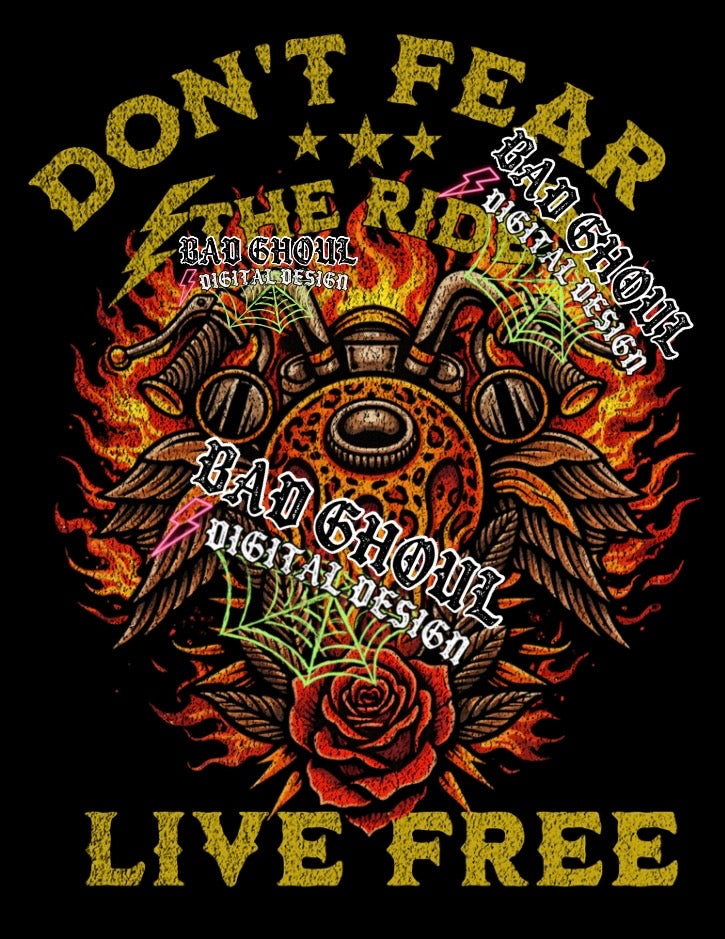 DONT FEAR | Black Fabric | PNG DOWNLOAD