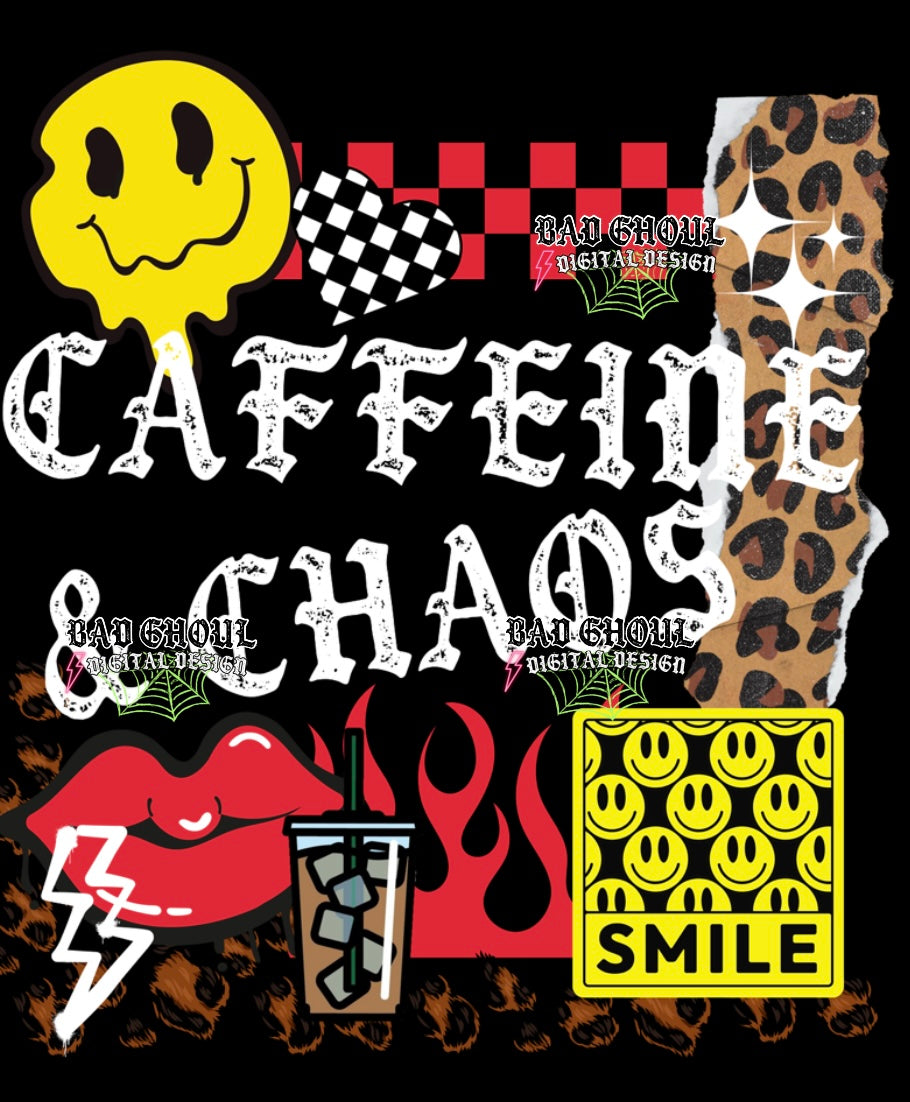Caffeine & Chaos PNG Download