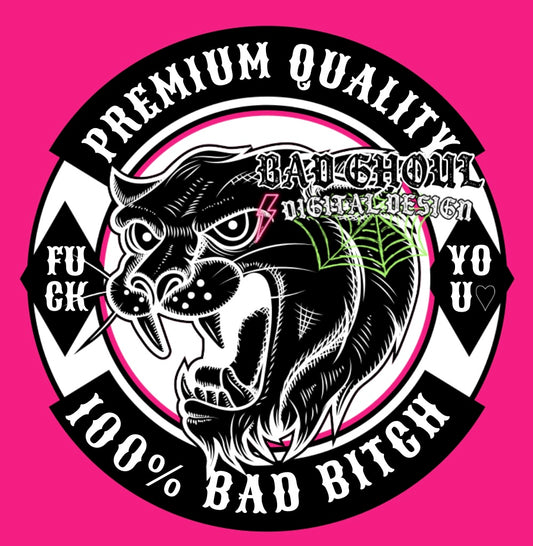 100% Bad Bitch PNG Download