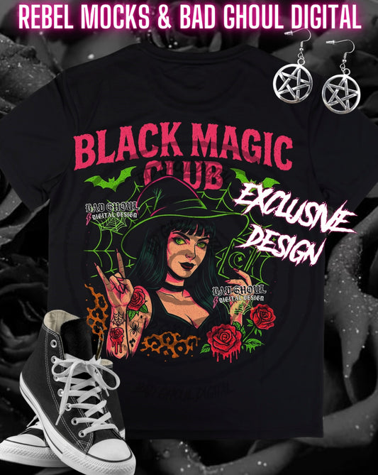 Exclusive Black Magic Club PNG DOWNLOAD Black Fabric ONLY