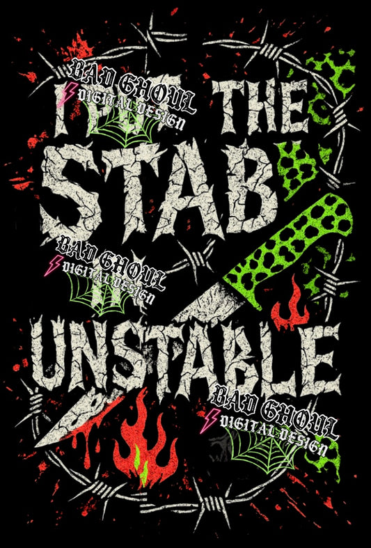 I Put The Stab PNG Download Black Fabric Only - 2 Files