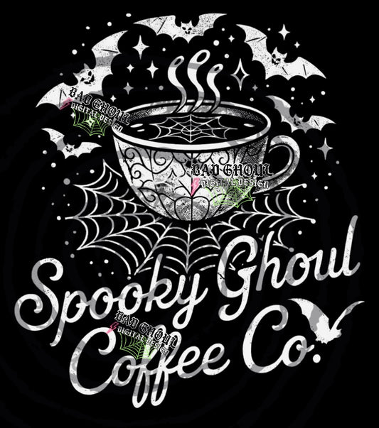 Spooky Ghoul PNG DOWNLOAD black fabric only