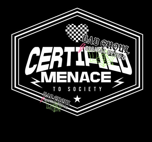 Certified Menace PNG Download