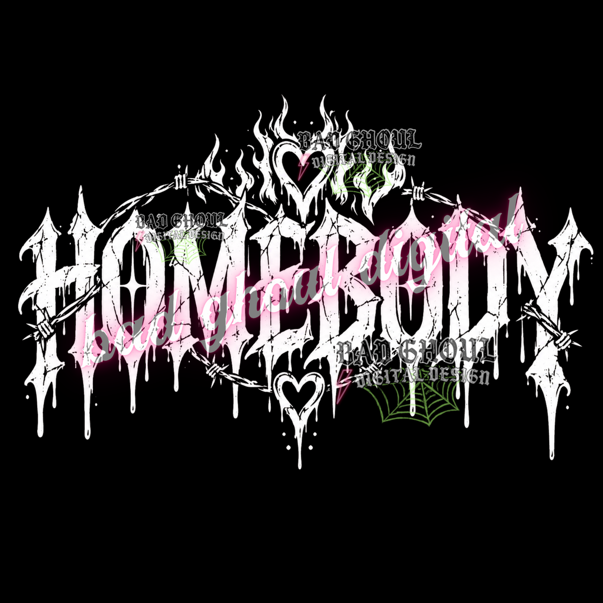 Homebody | PNG DOWNLOAD BLACK FAB ONLY