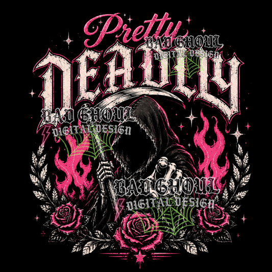 Pretty Deadly -Reaper | PNG DOWNLOAD | Black Fabric Only