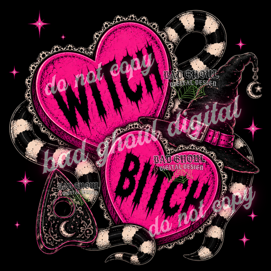 Witch Bitch - Hearts | PNG DOWNLOAD