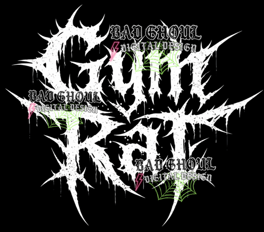 Gym Rat | PNG DOWNLOAD BLACK FAB ONLY