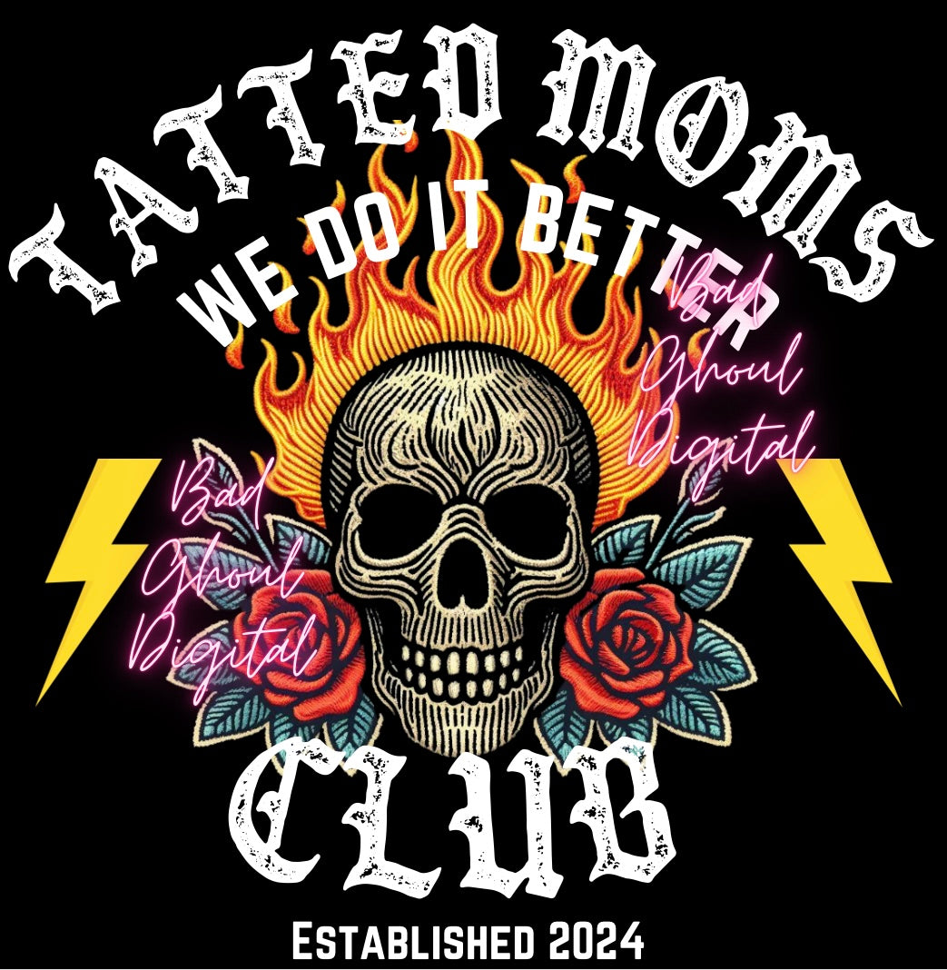 Tatted Moms Club PNG Download and Pocket 2 Files