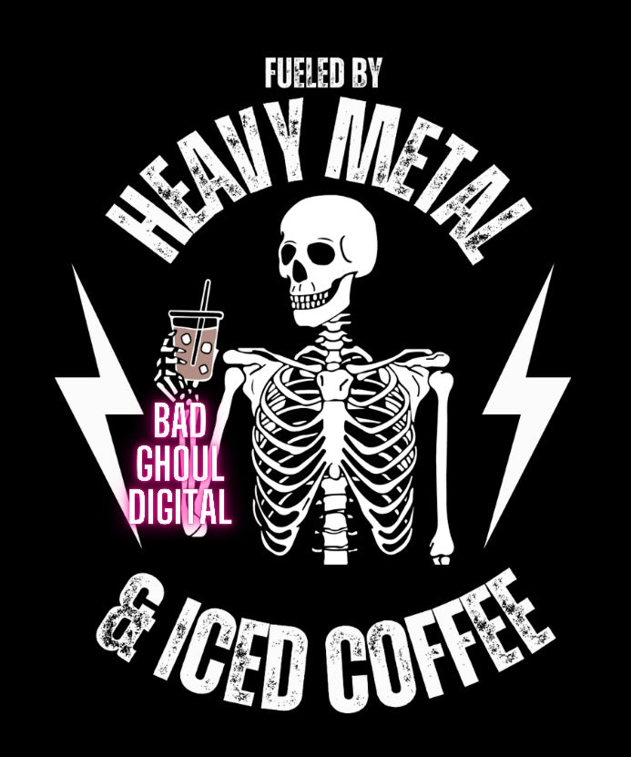 Heavy Metal and Iced Coffee PNG Download