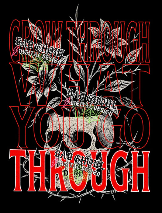 Grow Through PNG DOWNLOAD Black Fabric Only