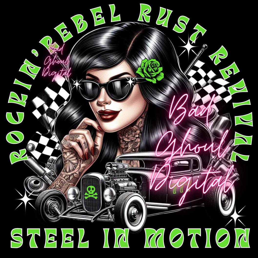 Rockin Rebel Rust Revival -PNG Download