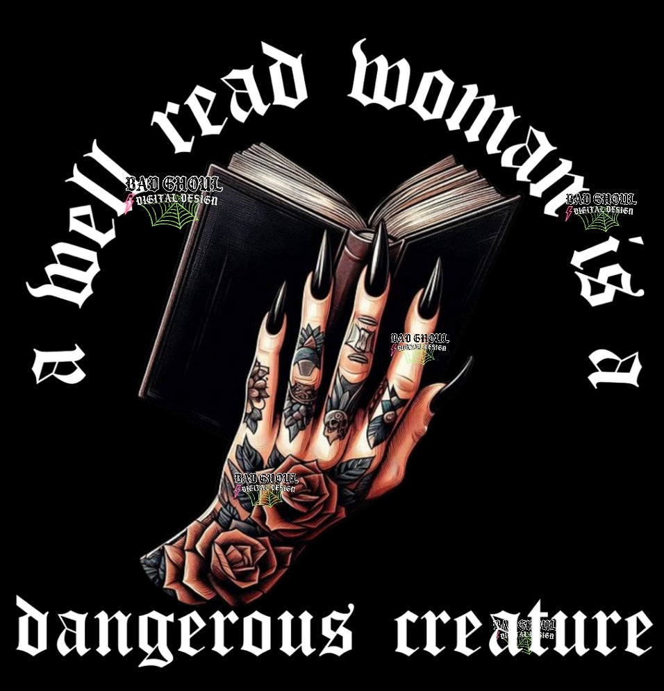 A well read woman PNG Download