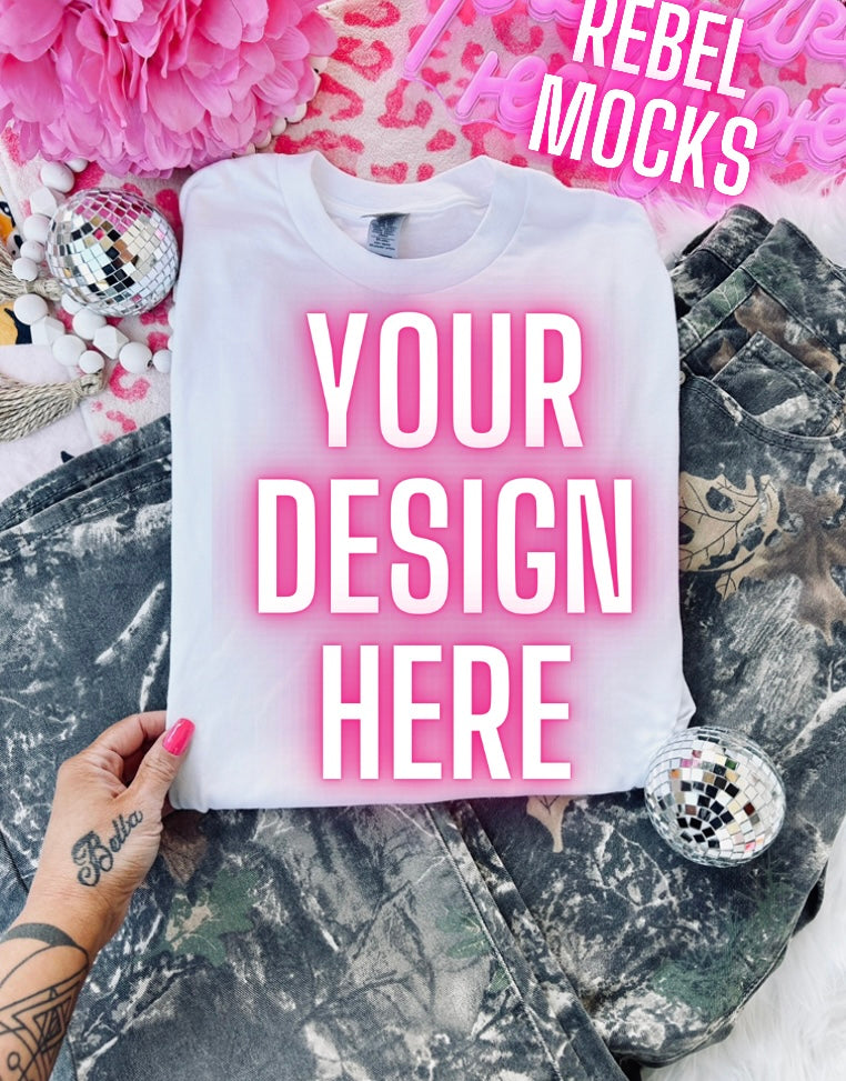 white  Flat Lay Trending Mock Up Flat Lay
