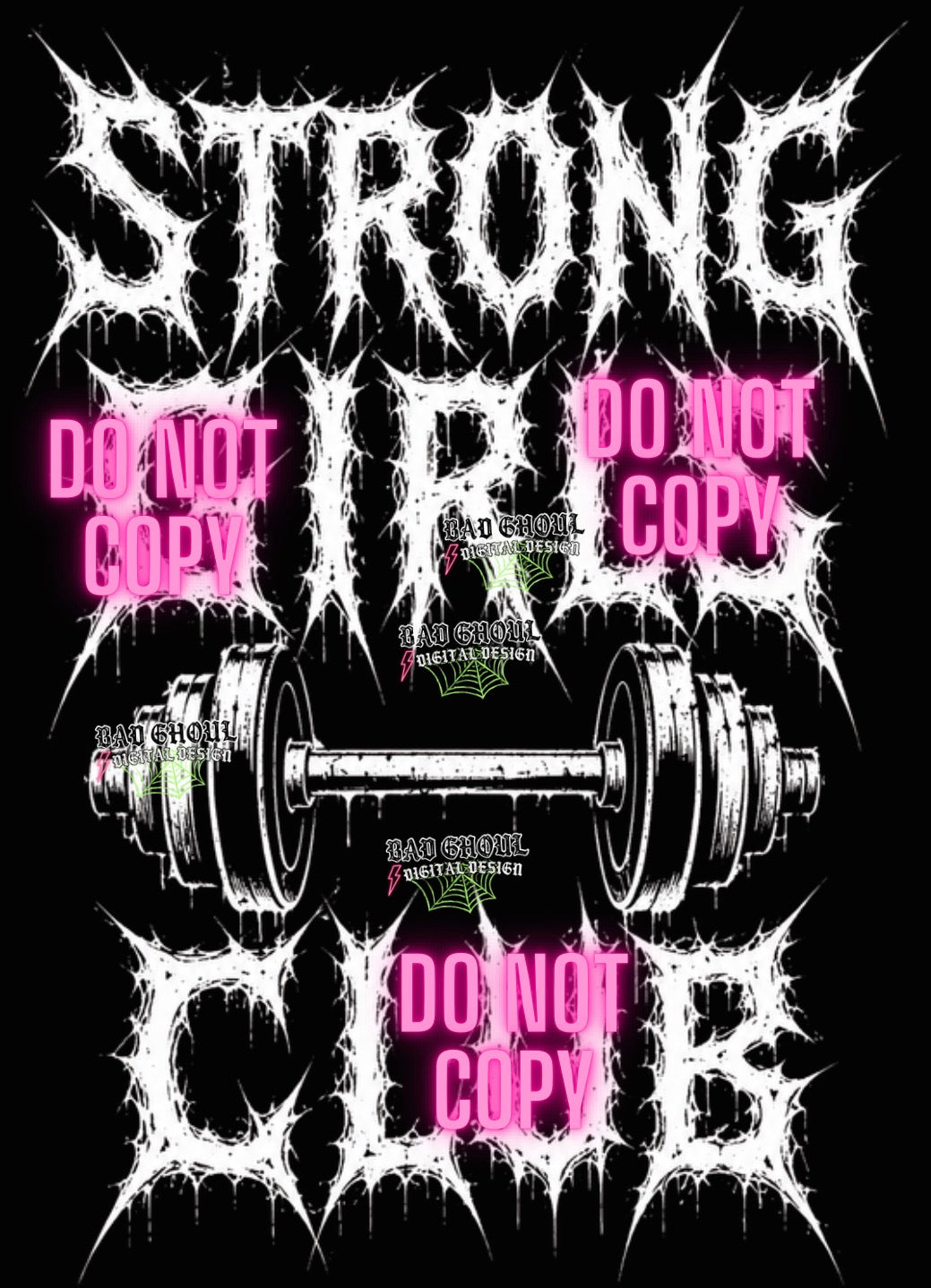 Strong Girls| PNG DOWNLOAD | Black Fabric Only