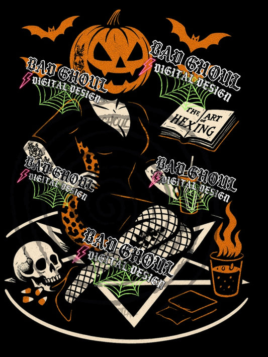 The Art Of Hexing PNG DOWNLOAD Black Fabric Only
