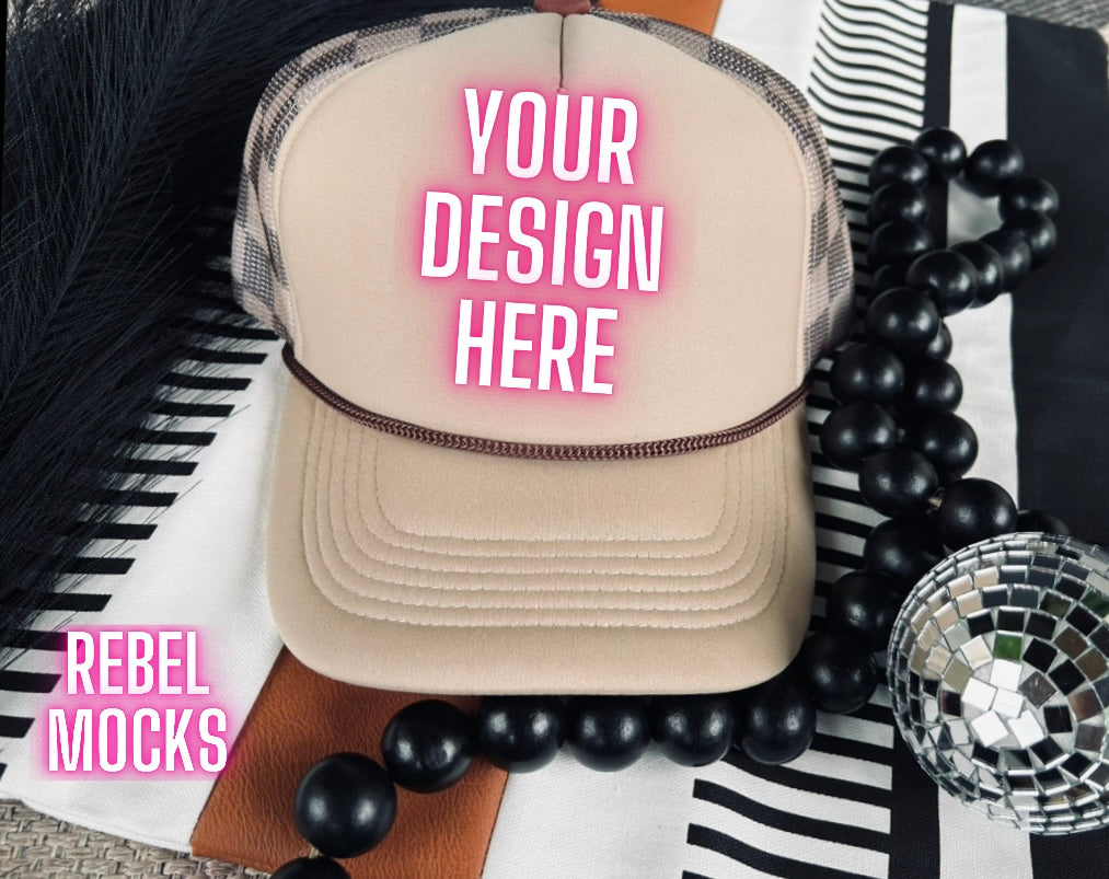 34 Trucker Hat BUNDLE Flat Lay Trending Mock Up
