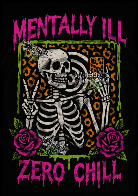 Mentally Ill Zero Chill PNG DOWNLOAD Black Fab Only