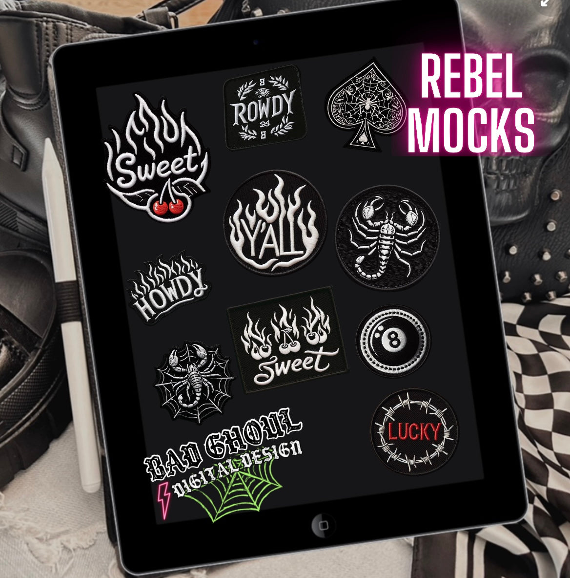 Faux patch bundle PNG Download