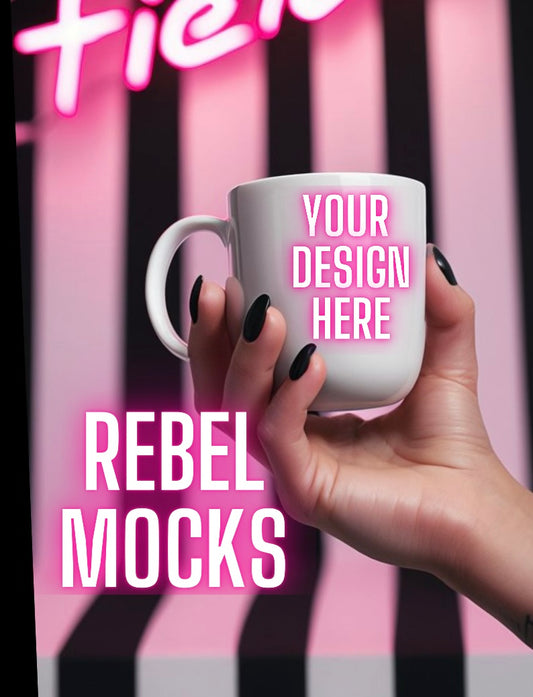 White Mug Mock Up