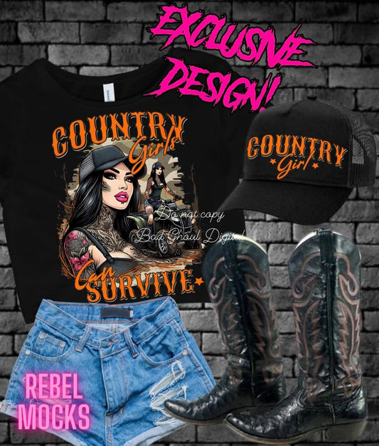 EXCLUSIVE Country Girl PNG Download
