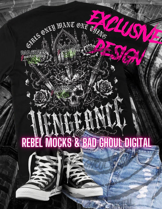 EXCLUSIVE | Vengeance| PNG DOWNLOAD| Black Fabric