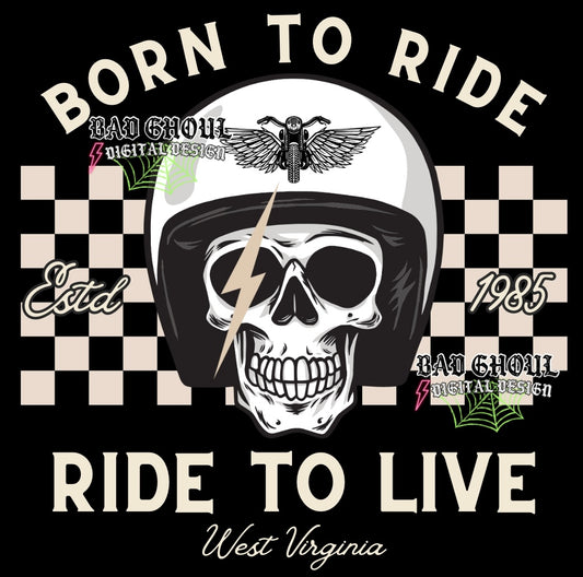 Born To Ride PNG Download