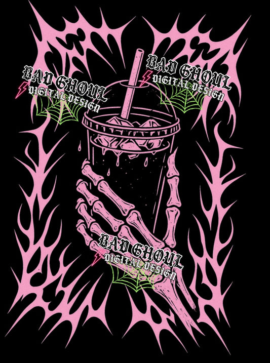 Skelly Coffee PNG DOWNLOAD Black Fab Only