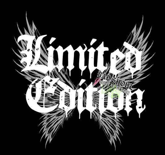 Limited Edition PNG Download 2 Files Black and White