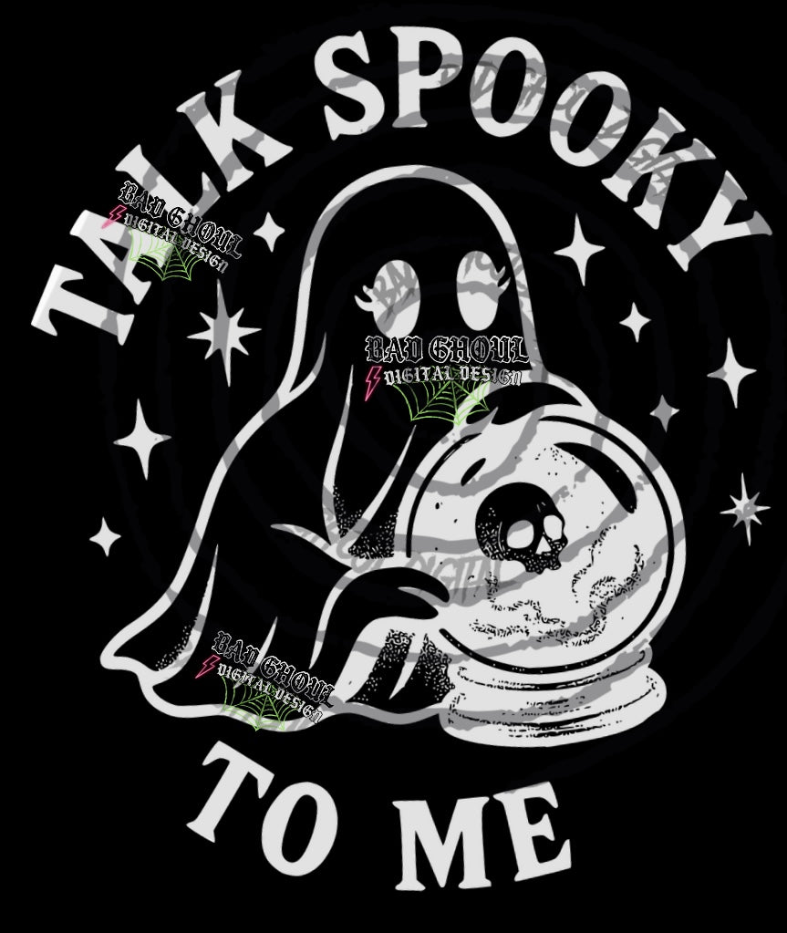 Talk Spooky To Me PNG DOWNLOAD Black Fab Only