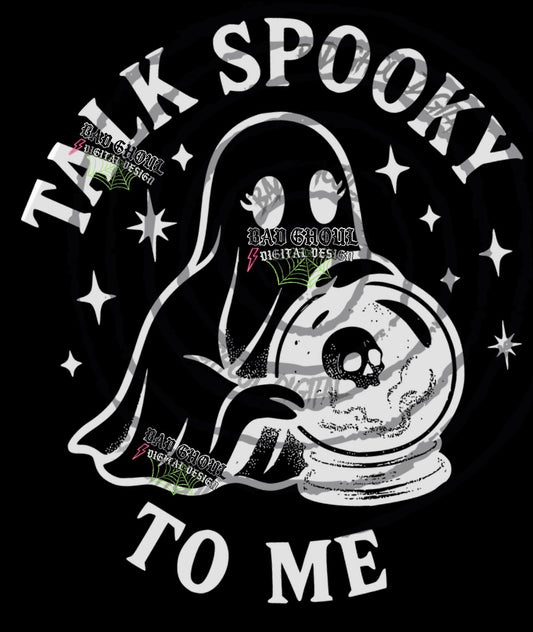 Talk Spooky To Me PNG DOWNLOAD Black Fab Only