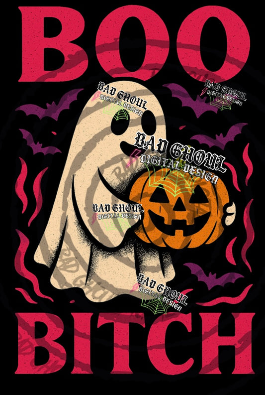 Boo Bitch Black Fab PNG DOWNLOAD