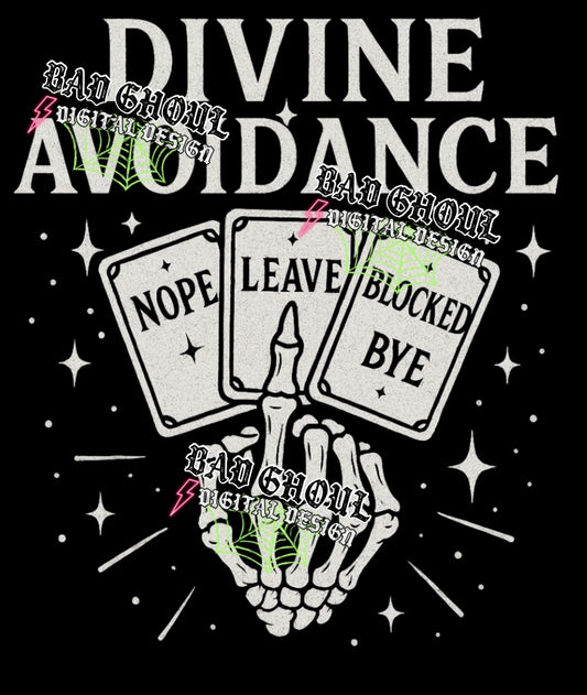 Divine Avoidance PNG DOWNLOAD Black Fab Only