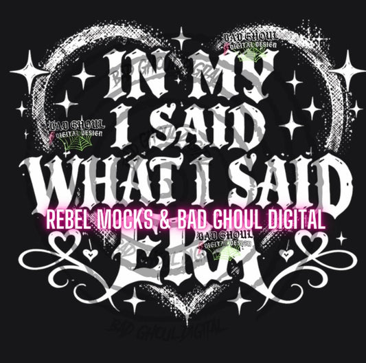 In My I Said Era|PNG DOWNLOAD