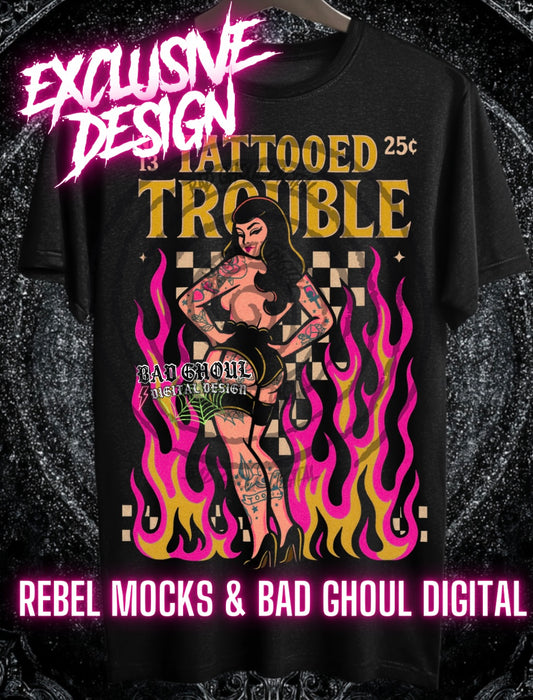 Exclusive Tattooed Trouble PNG DOWNLOAD