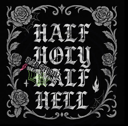 Half Holy PNG DOWNLOAD Black Fab Only