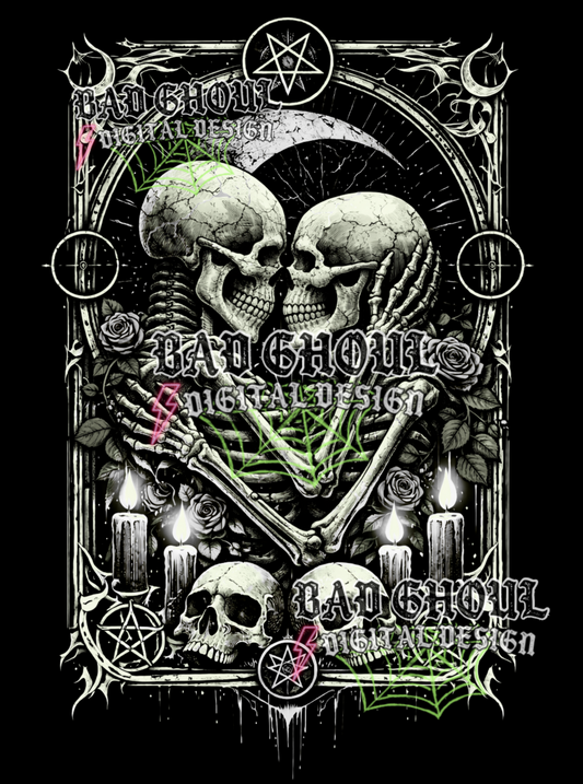 Lovers - Skellies Gothic Frame | PNG DOWNLOAD BLACK FAB ONLY