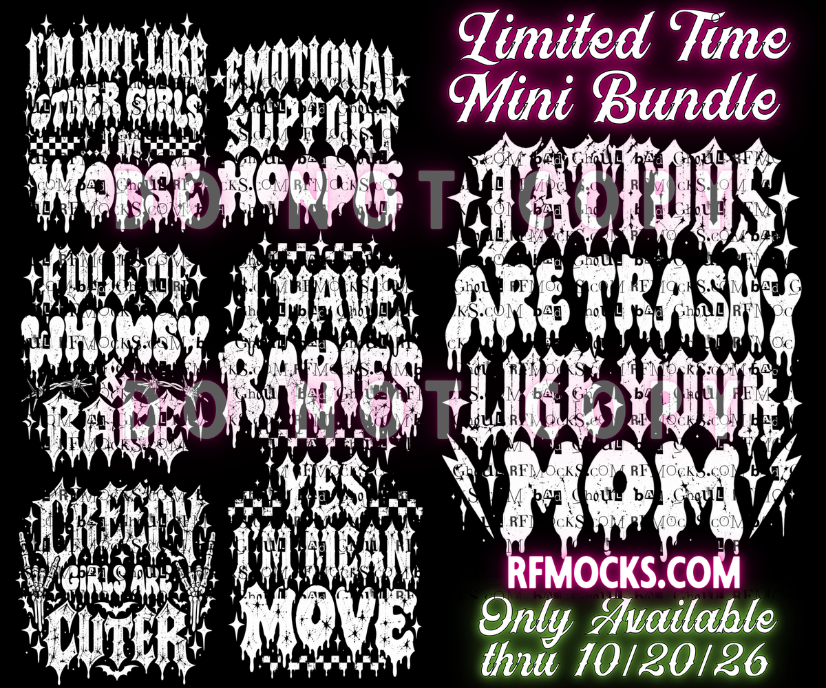 Like your mom | Limited Time Mini Bundle | PNG DOWNLOAD BLACK FAB ONLY