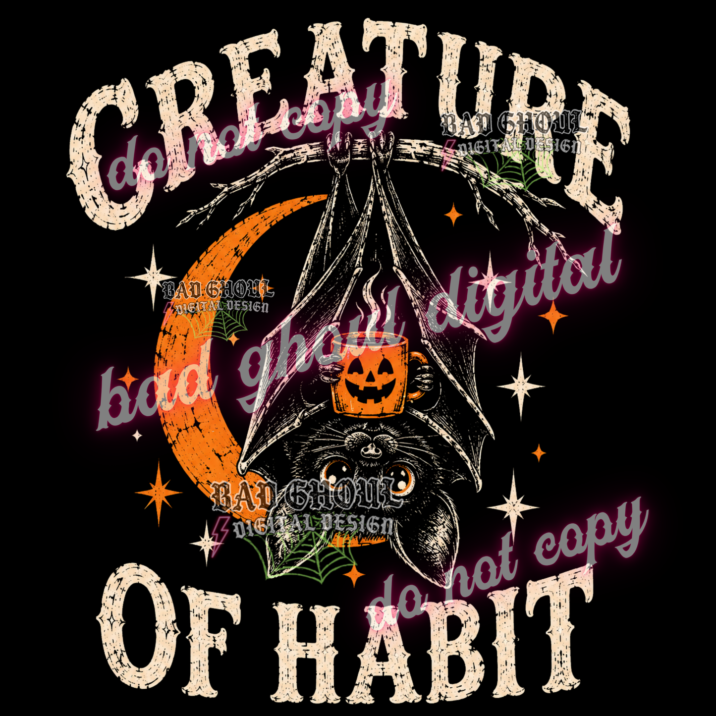 Creature of Habit | PNG DOWNLOAD BLACK FAB ONLY