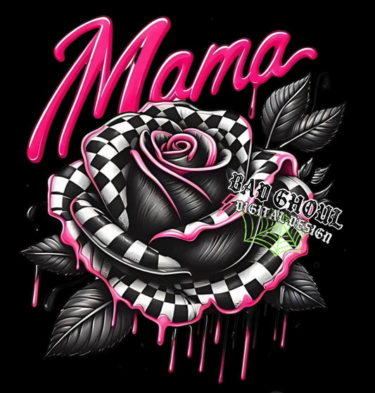 Mama Checkered PNG Download
