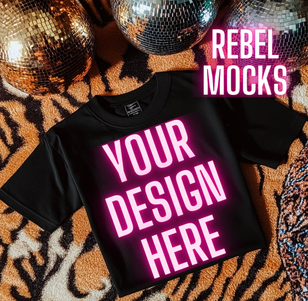 Alt Black Tee Edgy Flat Lay Mock Up trendy