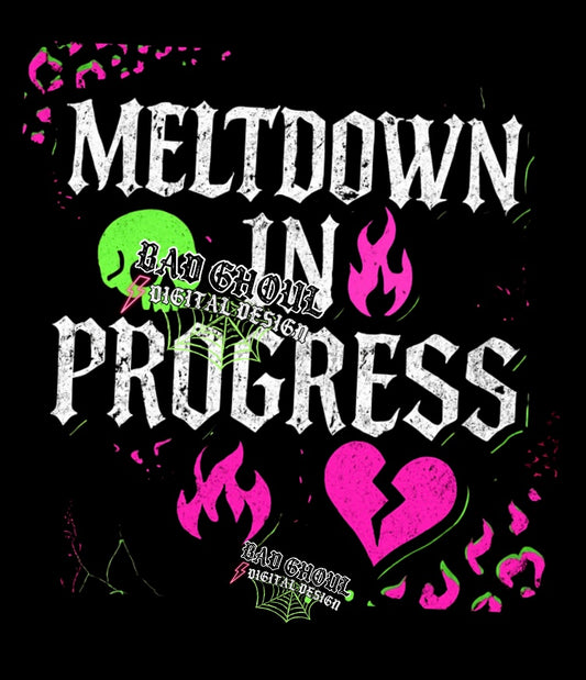 Meltdown PNG Download Black Fabric Only