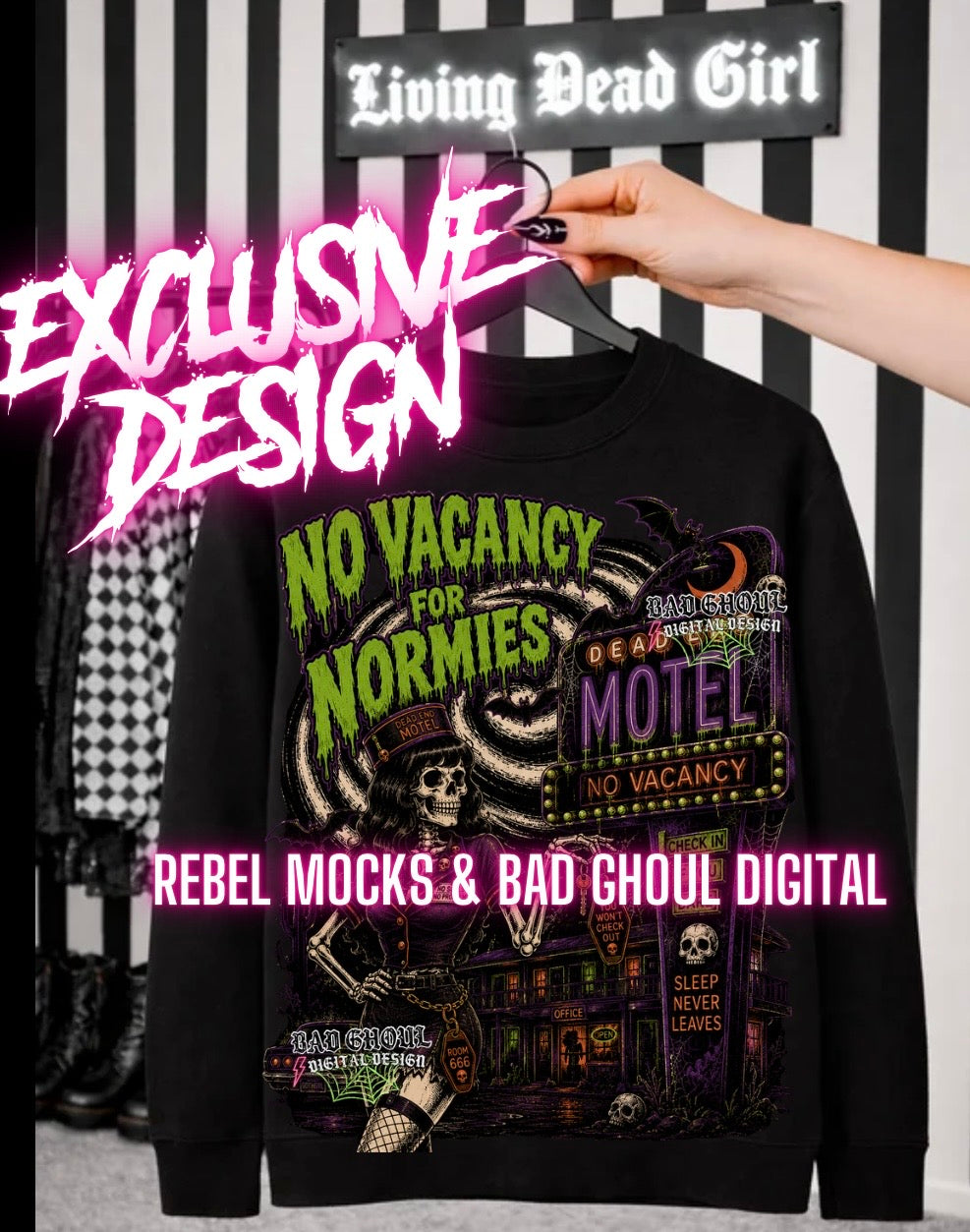Exclusive|No Vacancy |Black Fab Only  PNG DOWNLOAD (textural knockouts)