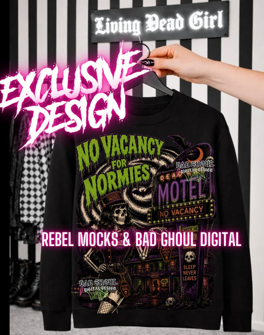 Exclusive|No Vacancy |Black Fab Only  PNG DOWNLOAD (textural knockouts)