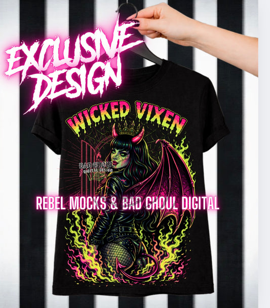 Exclusive|Wicked Vixen| Black Fab Only  PNG DOWNLOAD