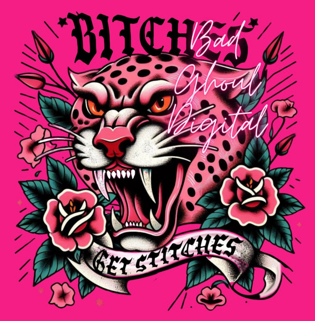 Bitches Get Stitches PNG Download