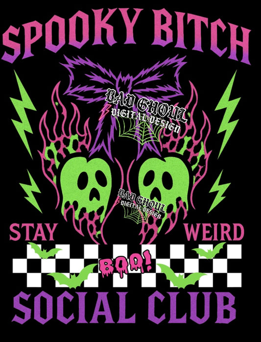 Spooky Bitch PNG Download