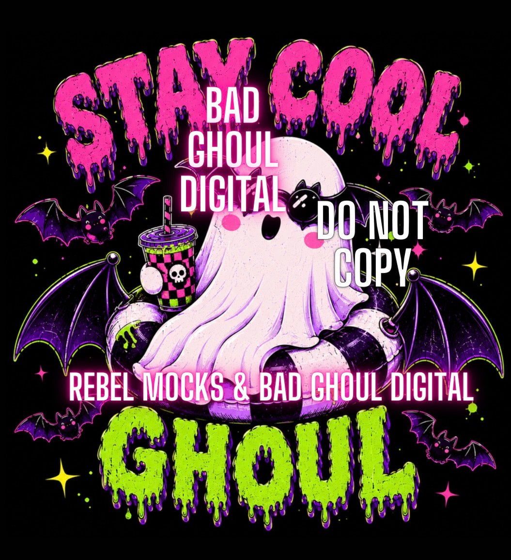 Stay Cool | PNG DOWNLOAD | Black Fabric Only